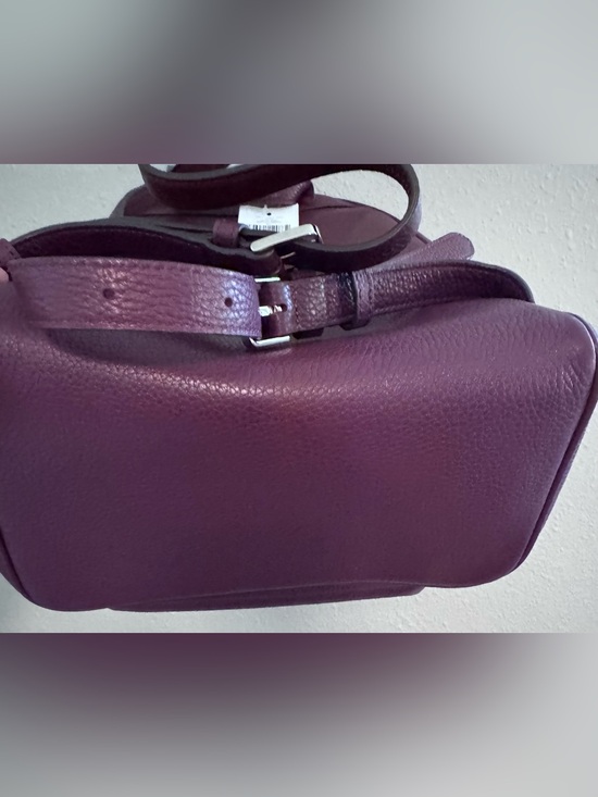 Kate Spade Burgundy Pebbled Leather Backpack with Front Zip Pocket NWT main image 6